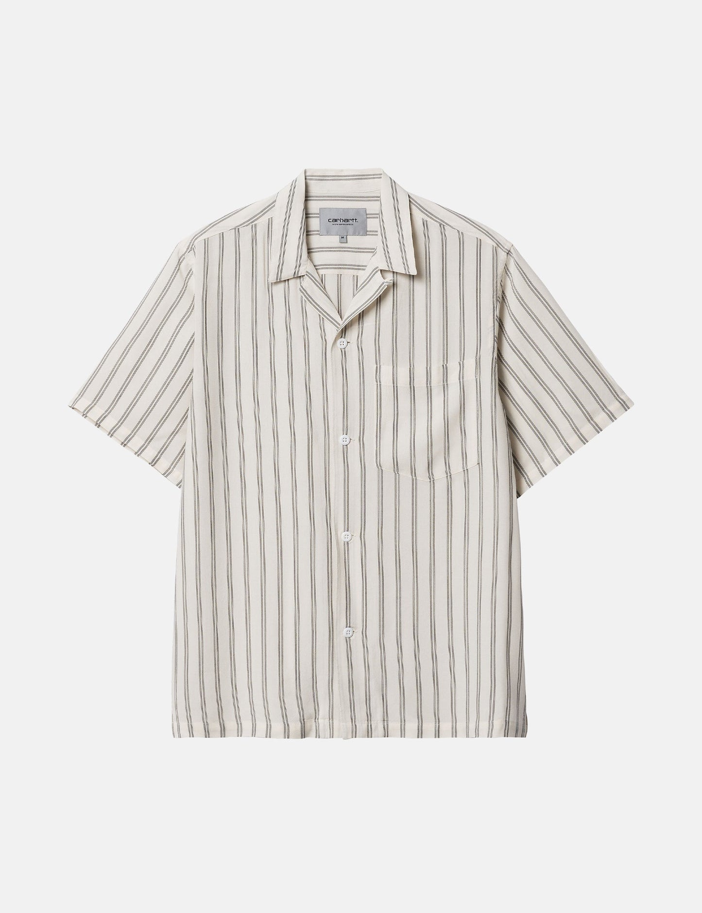 Chemise Reyes à rayures (ample) - Cire/Noir