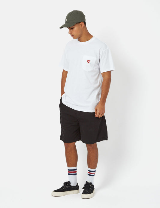 Colston Shorts (locker geschnitten) – Schwarze Stone Washed
