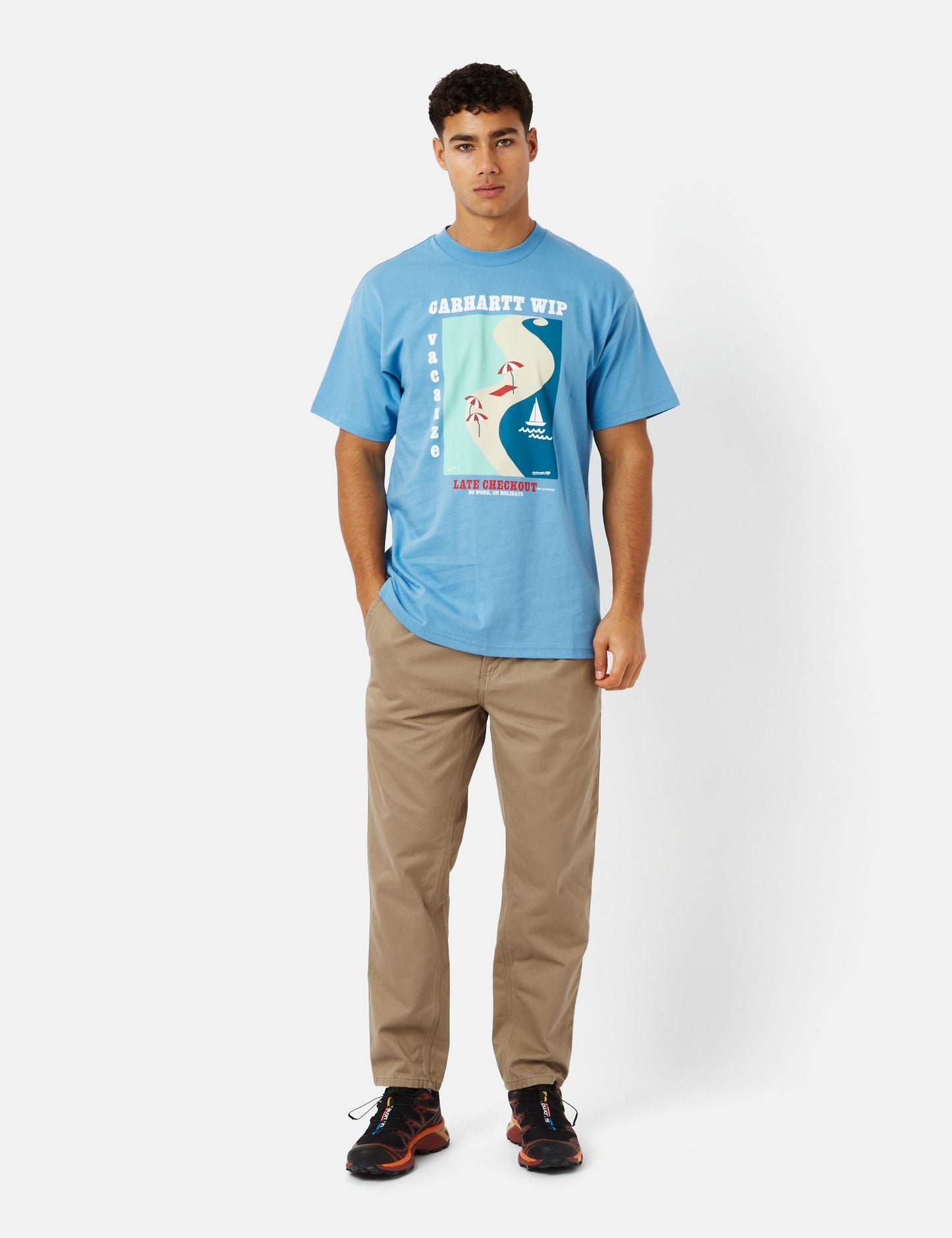 T-shirt Vacanze (biologique) - Bleu Piscine