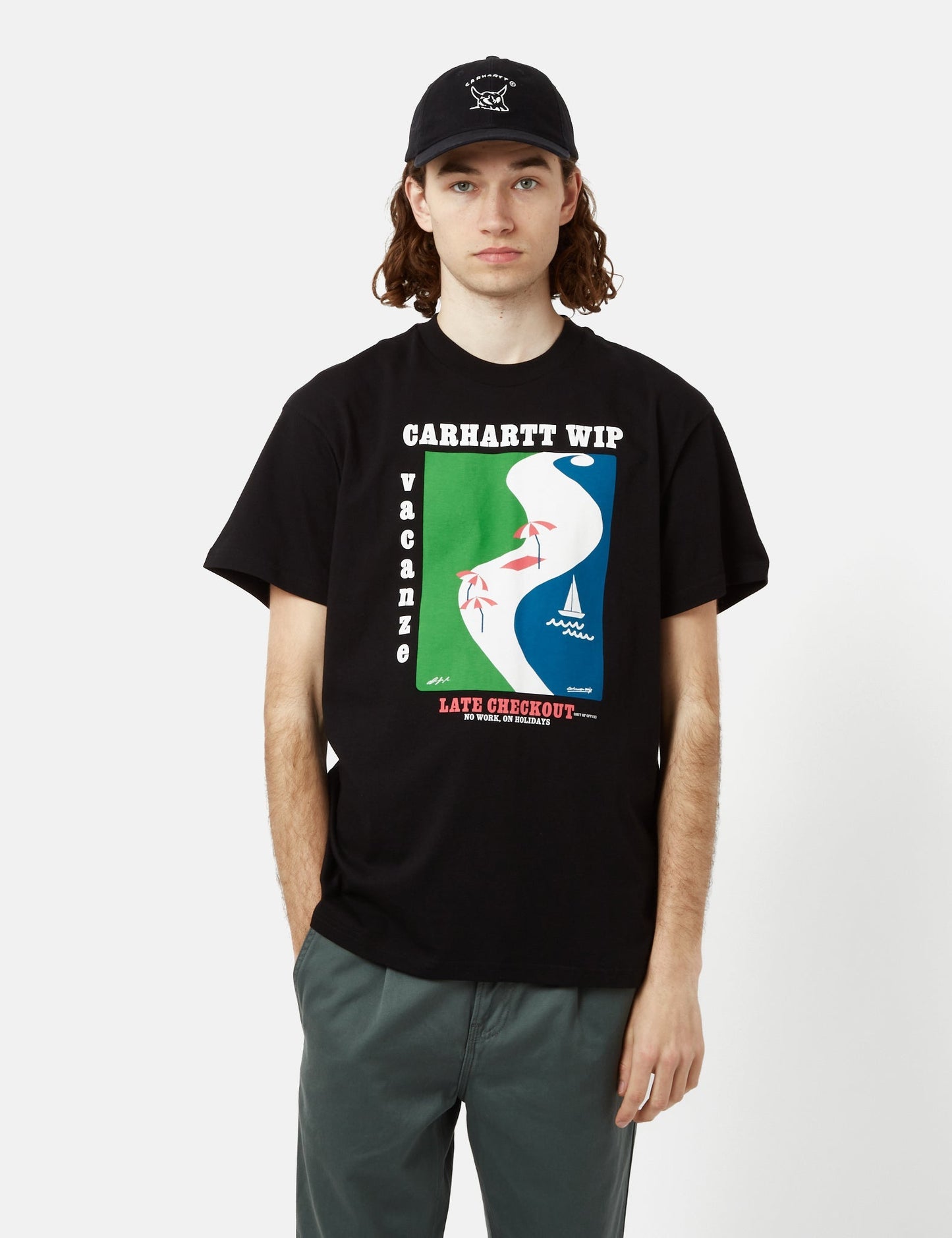 T-shirt Vacanze (biologique) - Bleu Piscine