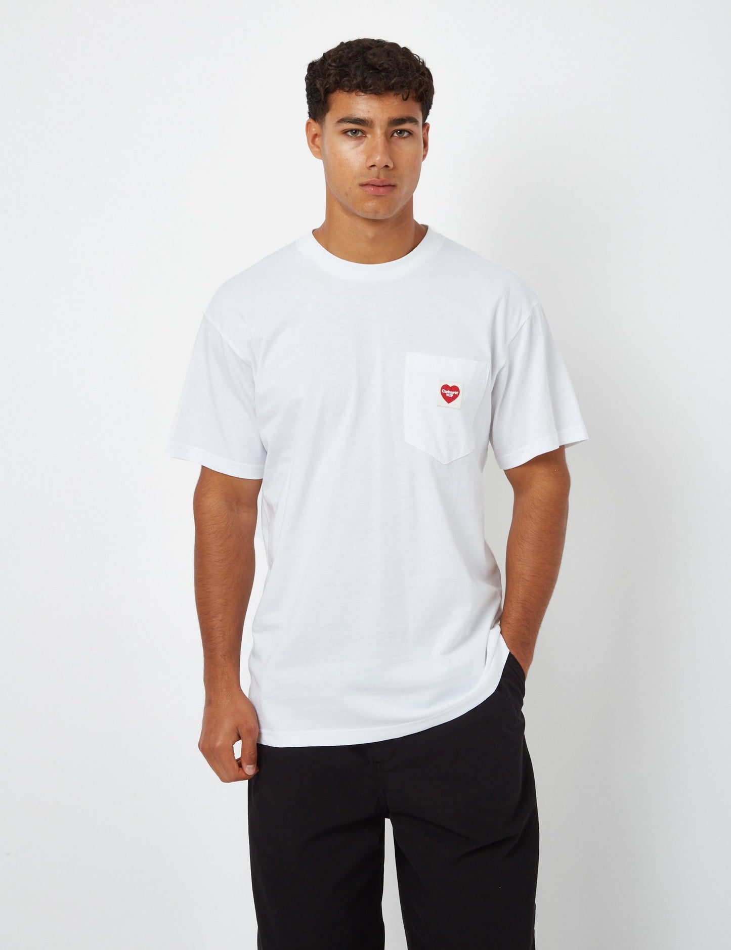 T-shirt Cœur de poche (ample) - Vert Découverte