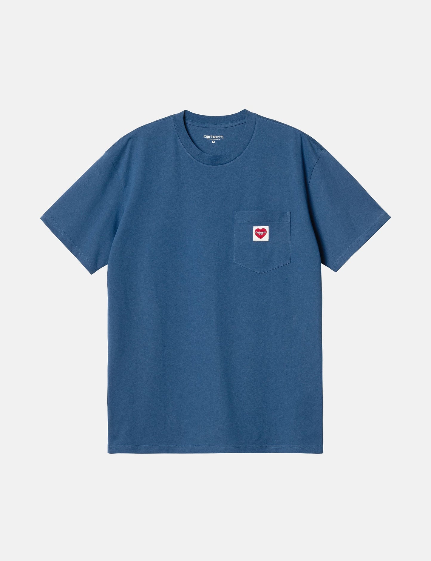 T-shirt Pocket Heart (ample) - bleu Liberty