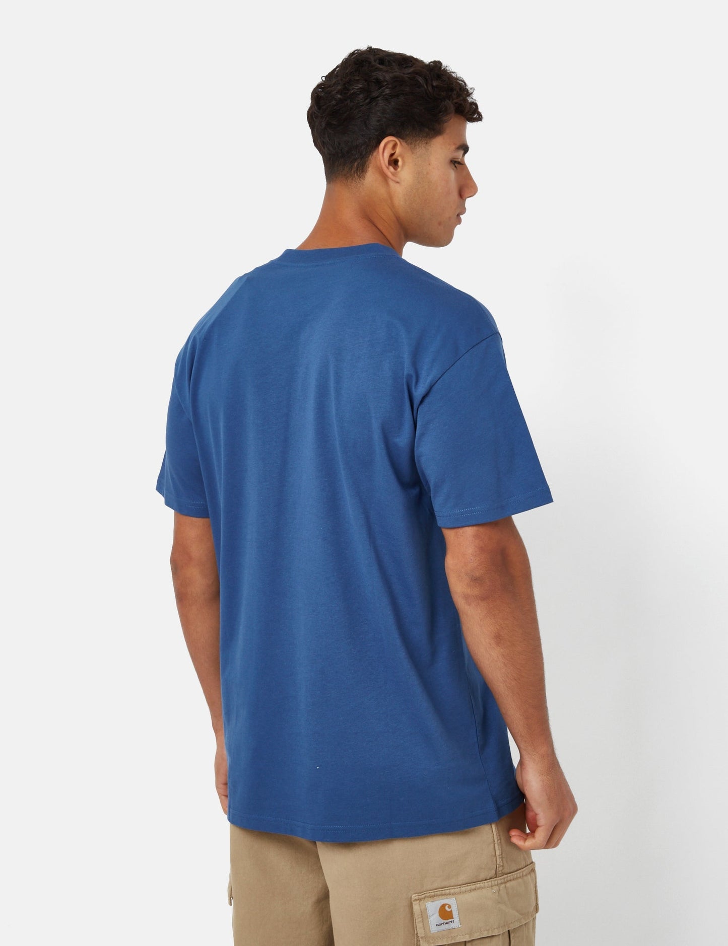 T-shirt Pocket Heart (ample) - bleu Liberty