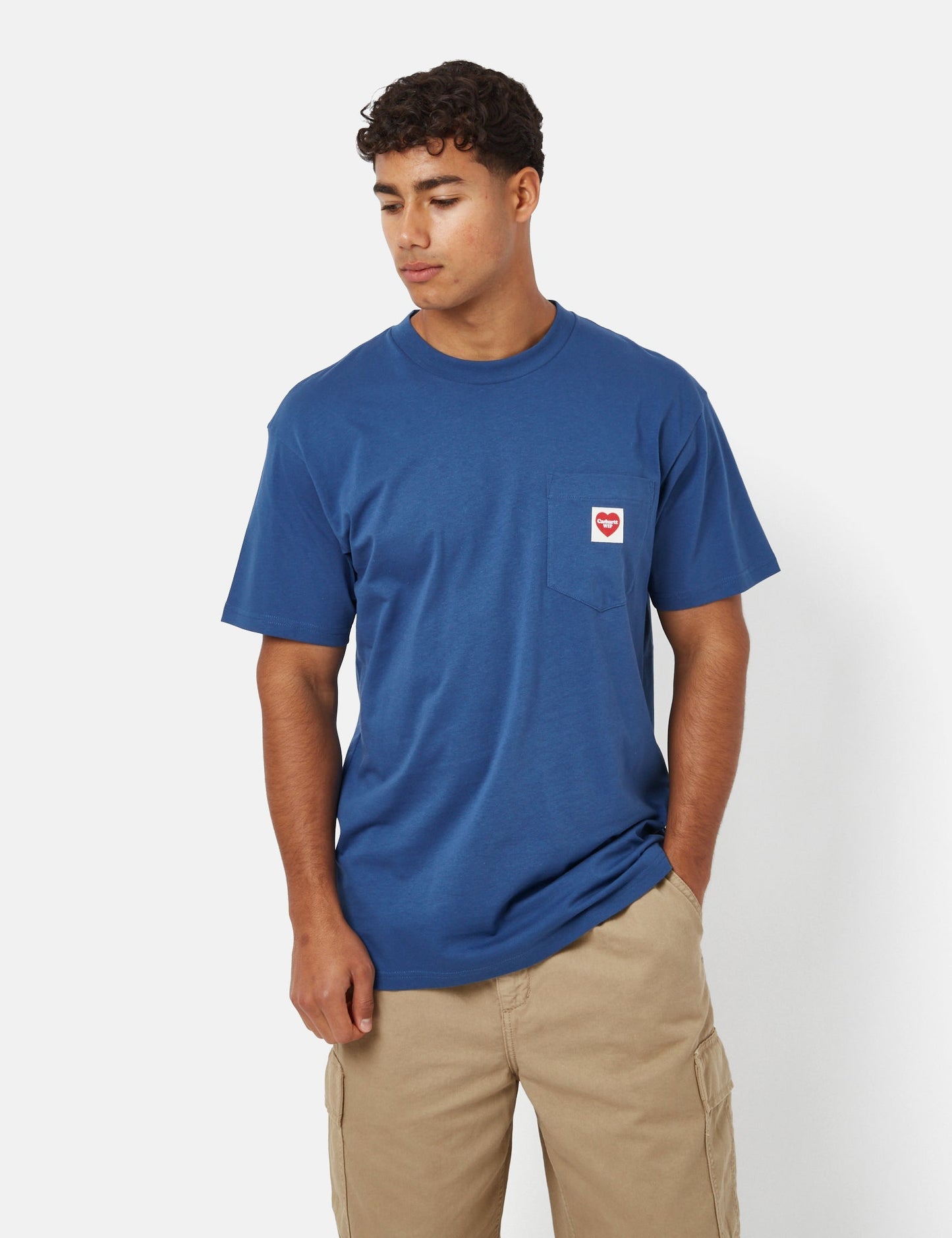 T-shirt Pocket Heart (ample) - Noir