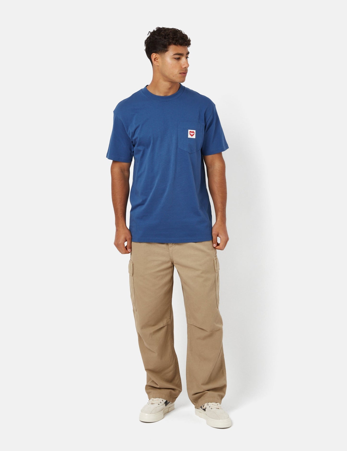 T-shirt Pocket Heart (ample) - bleu Liberty
