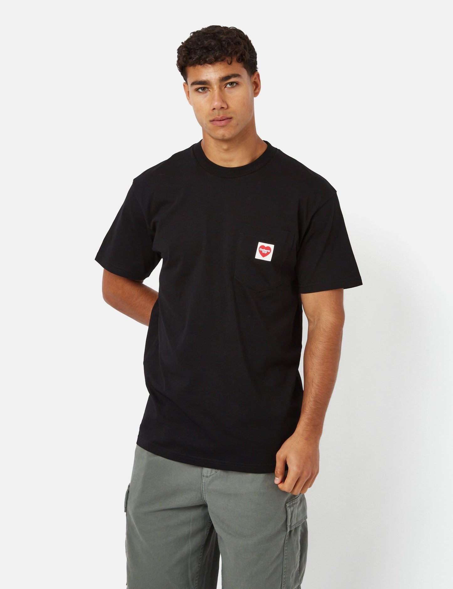 T-shirt Pocket Heart (ample) - bleu Liberty