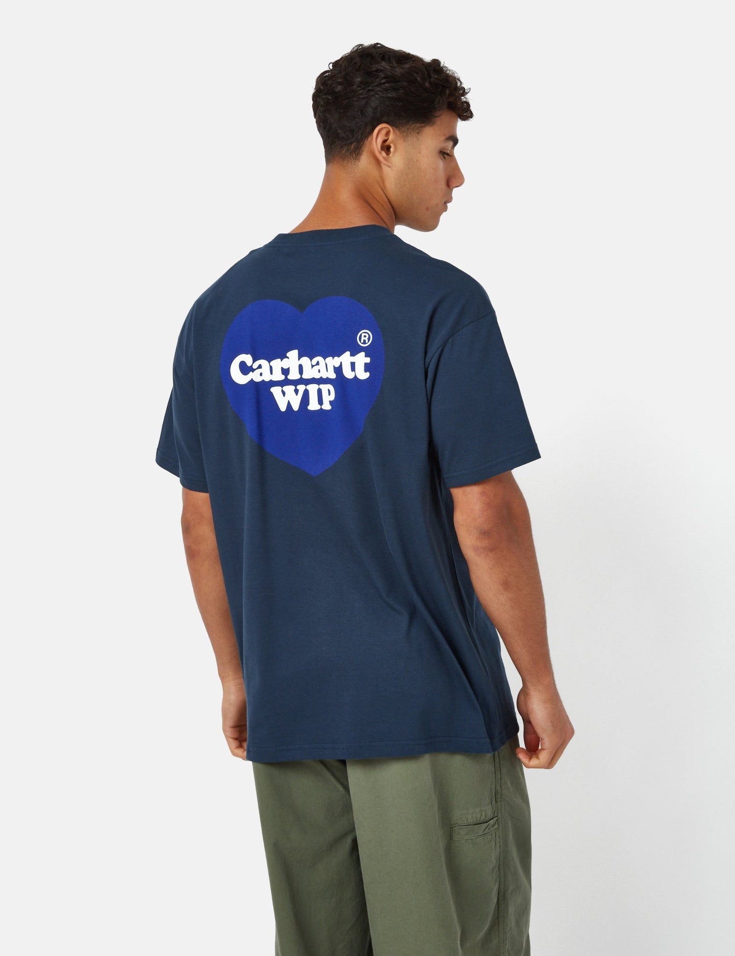 Doppelherz T-Shirt (Bio) - Blau