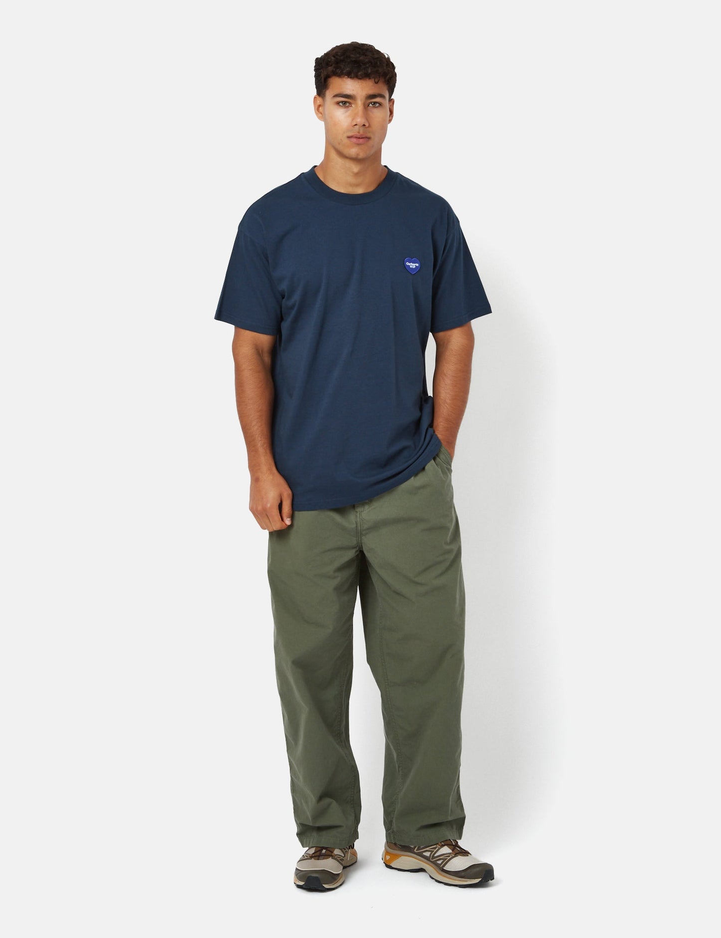 Doppelherz T-Shirt (Bio) - Blau