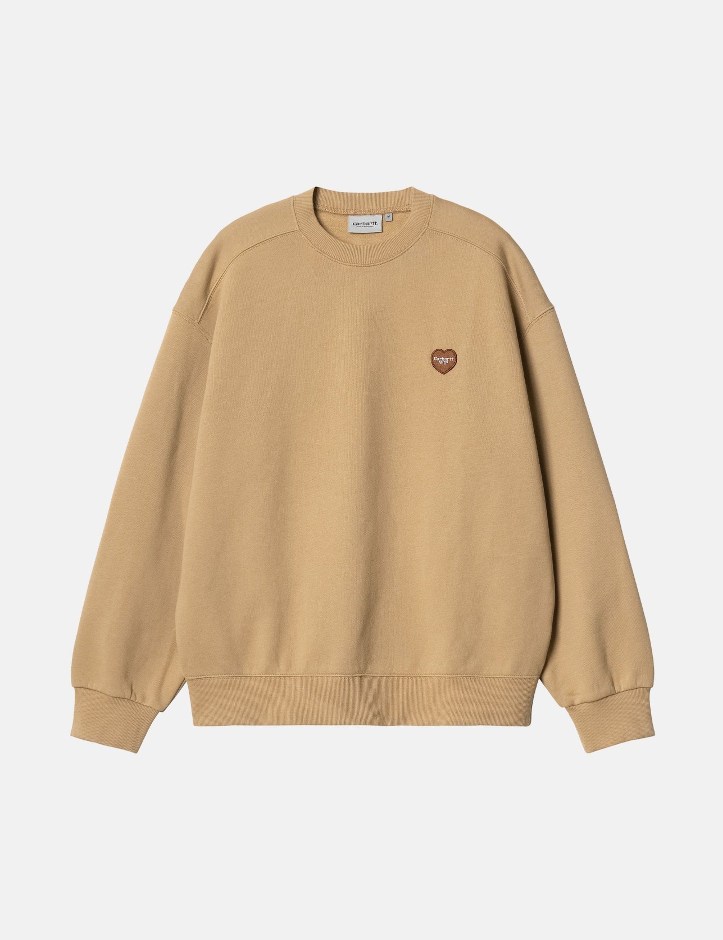 Sweatshirt mit Herz-Applikation – Dusty Hamilton Brown