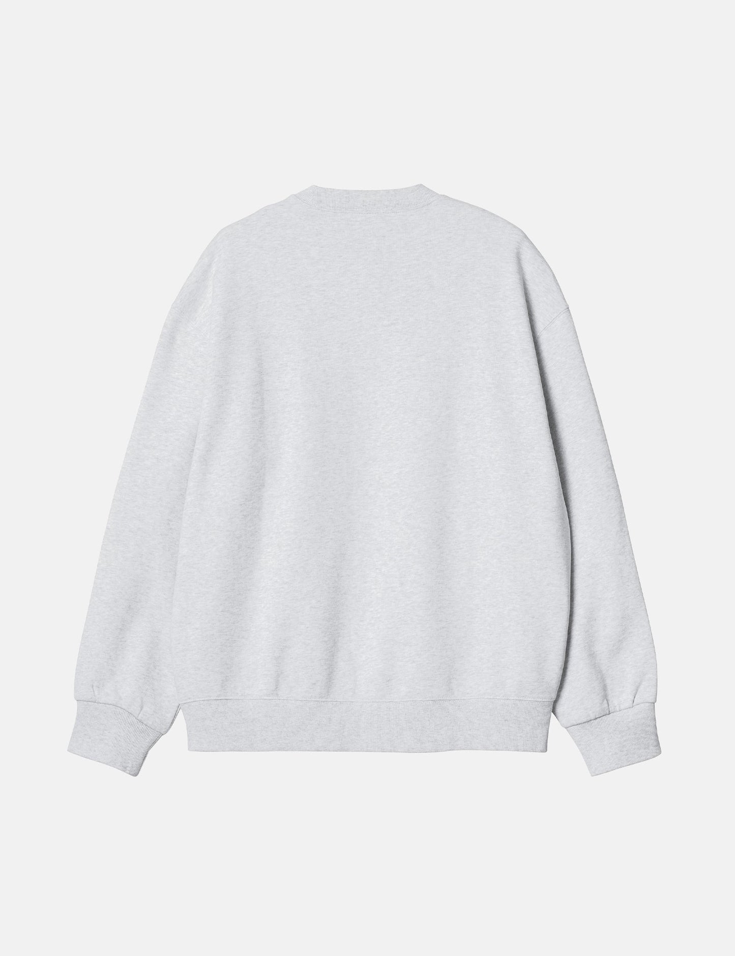 Sweatshirt mit Herz-Applikation – Aschgrau meliert