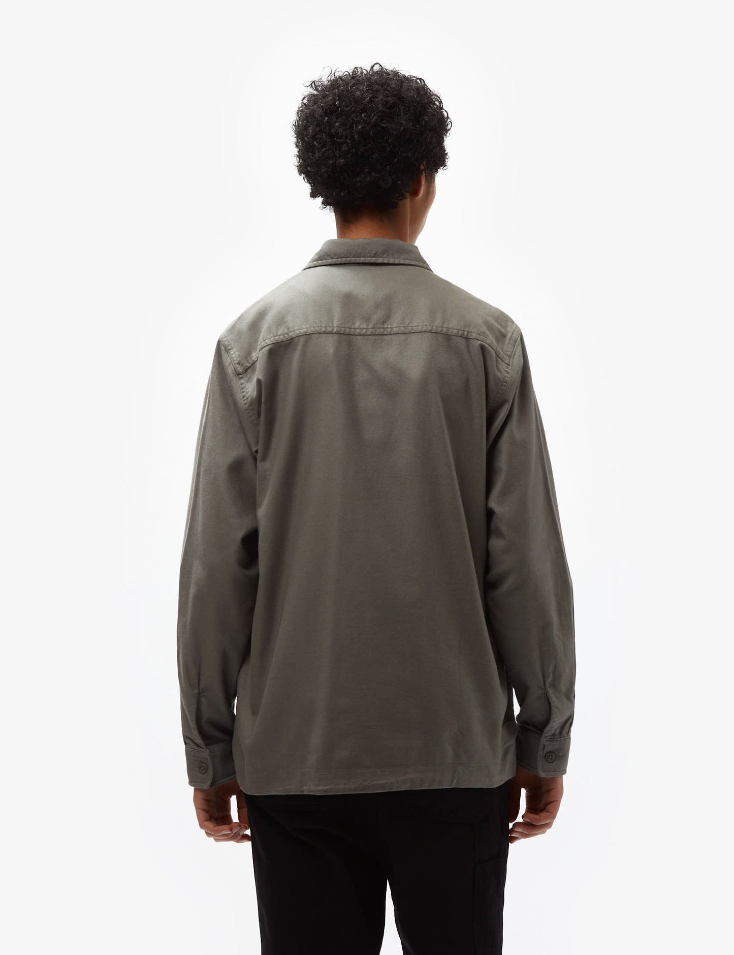 Chemise à manches longues Charter (ample) - Vert fumée