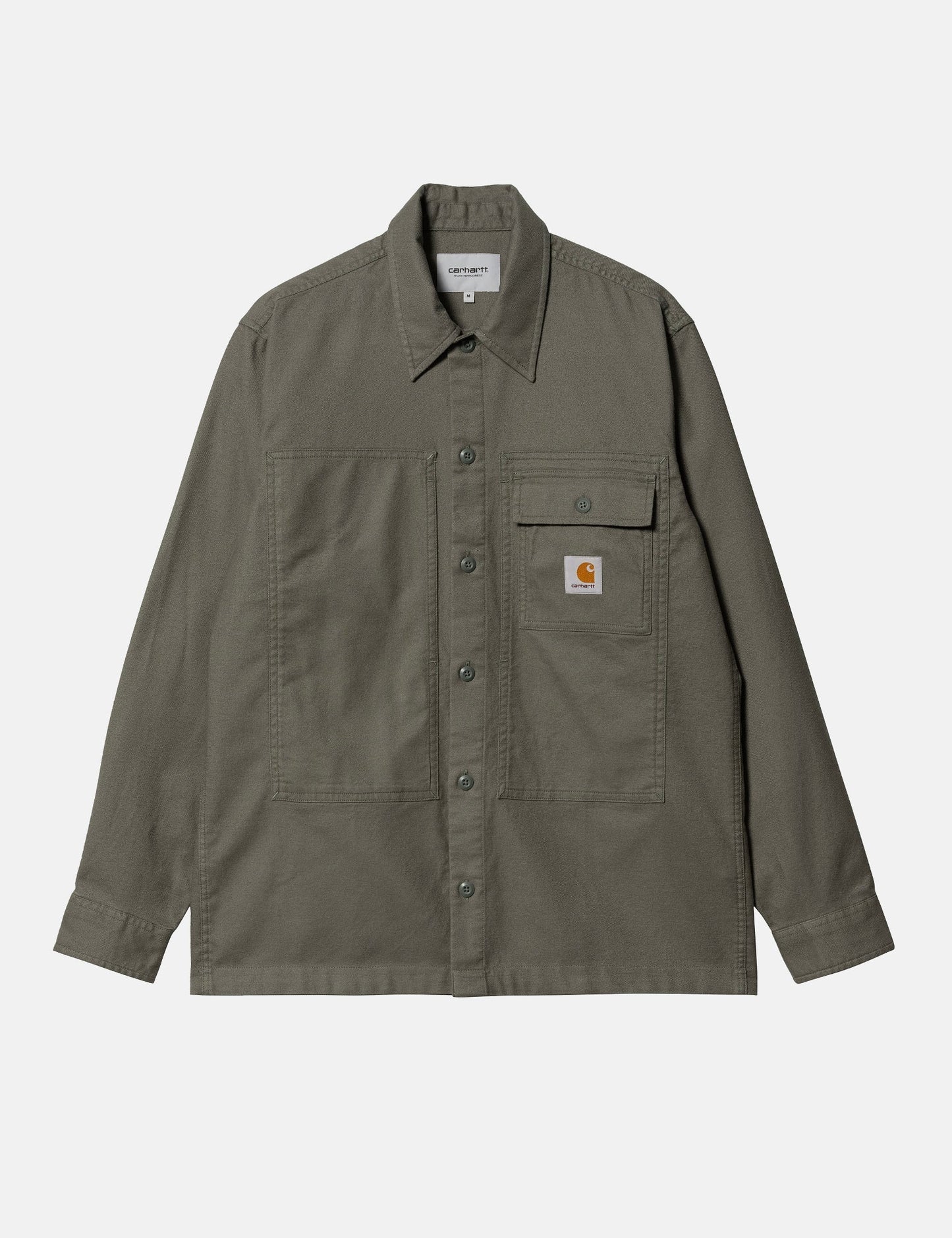 Chemise à manches longues Charter (ample) - Vert fumée