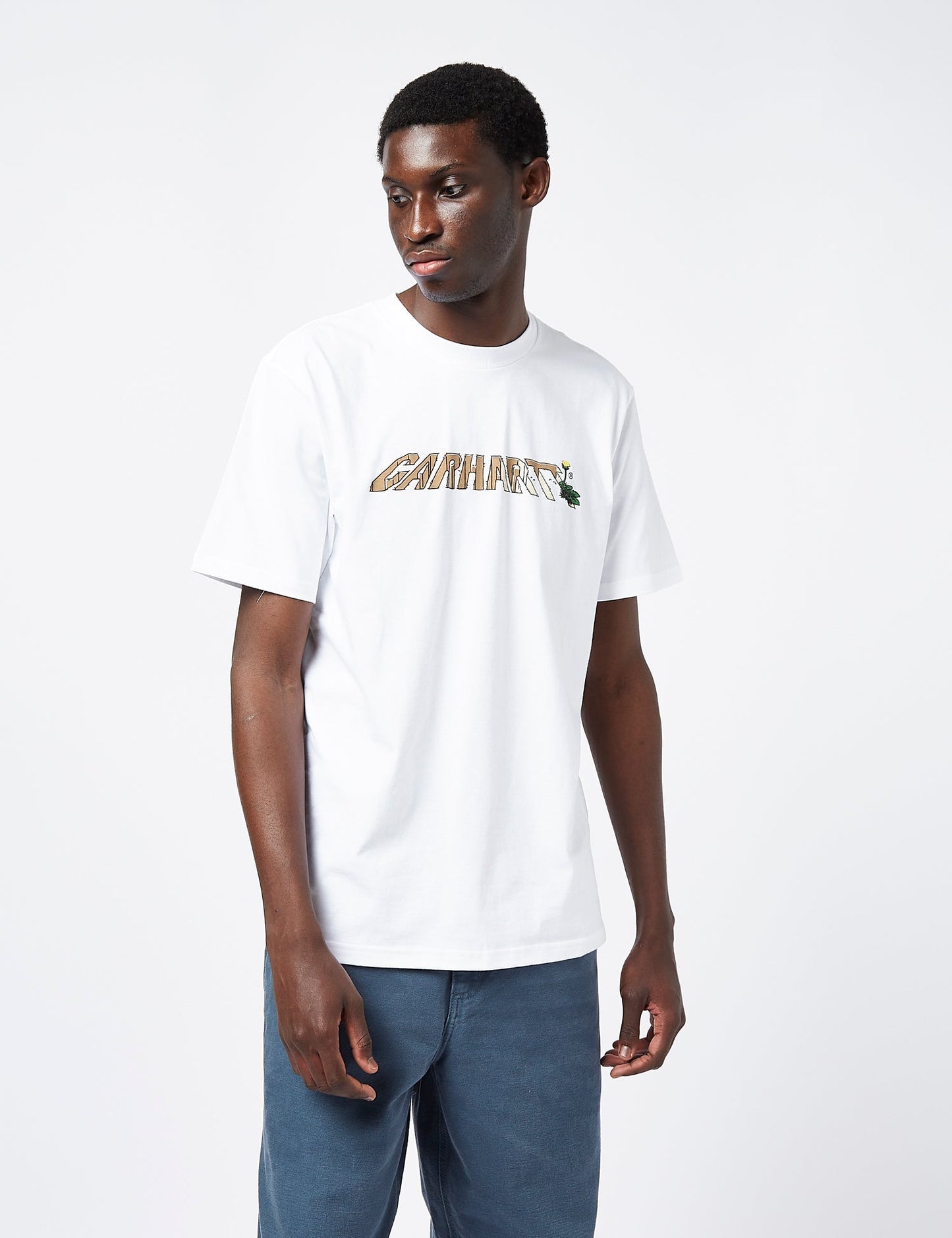 Dandelion Script T-Shirt (Regular) - Weiß