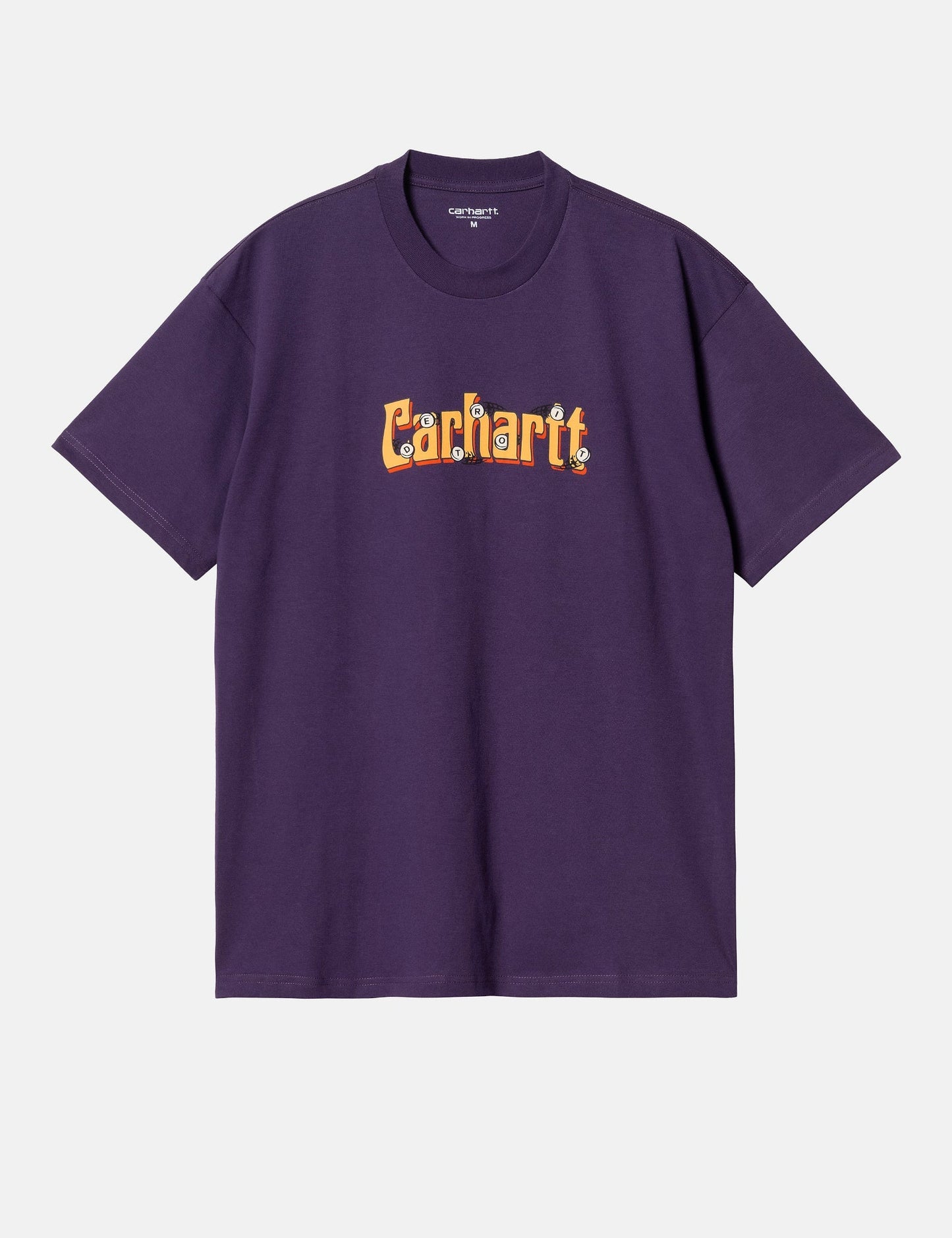 T-shirt Spin Script (ample) - Violet cassis