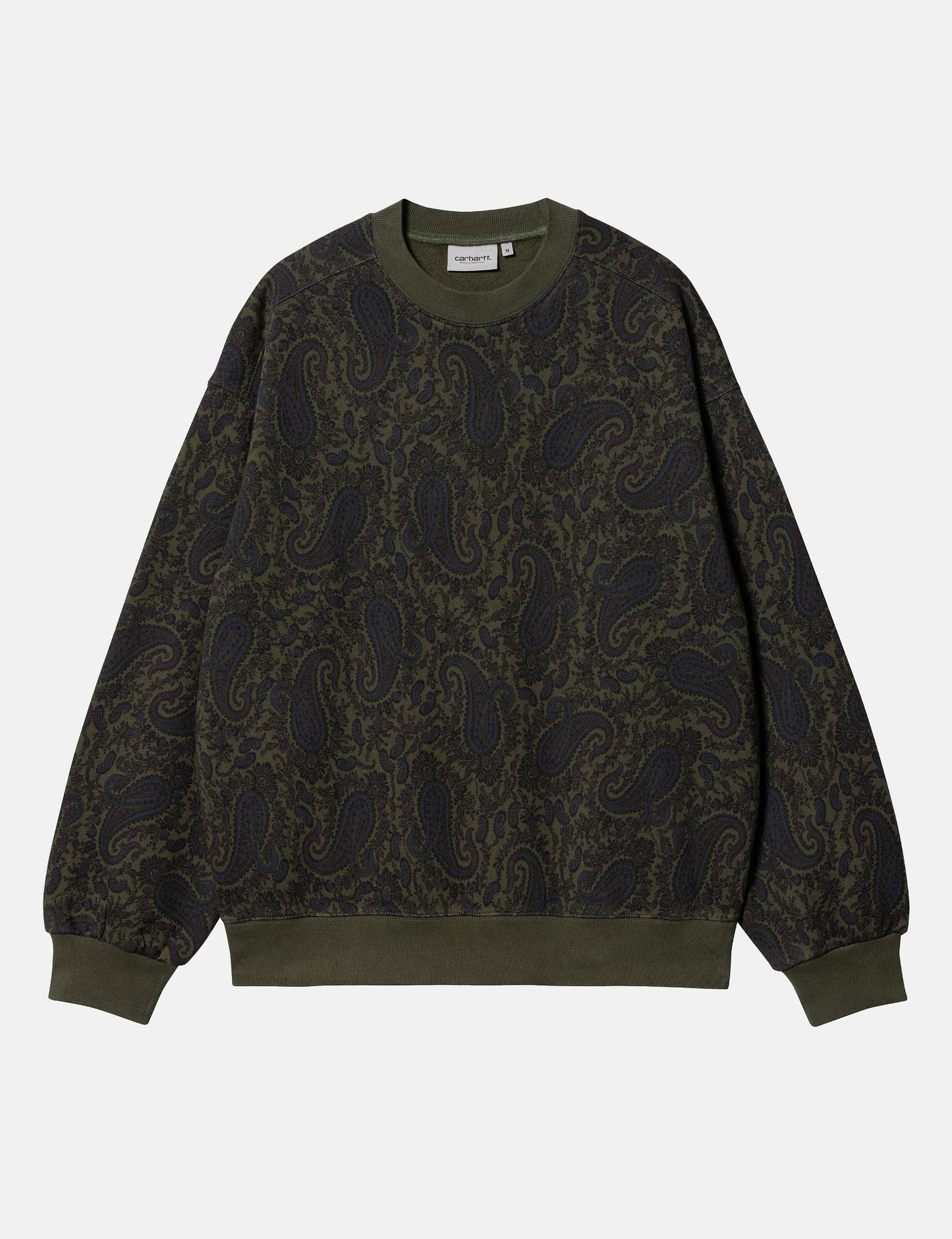 Sweat-shirt Paisley (Imprimé Paisley) - Vert végétal