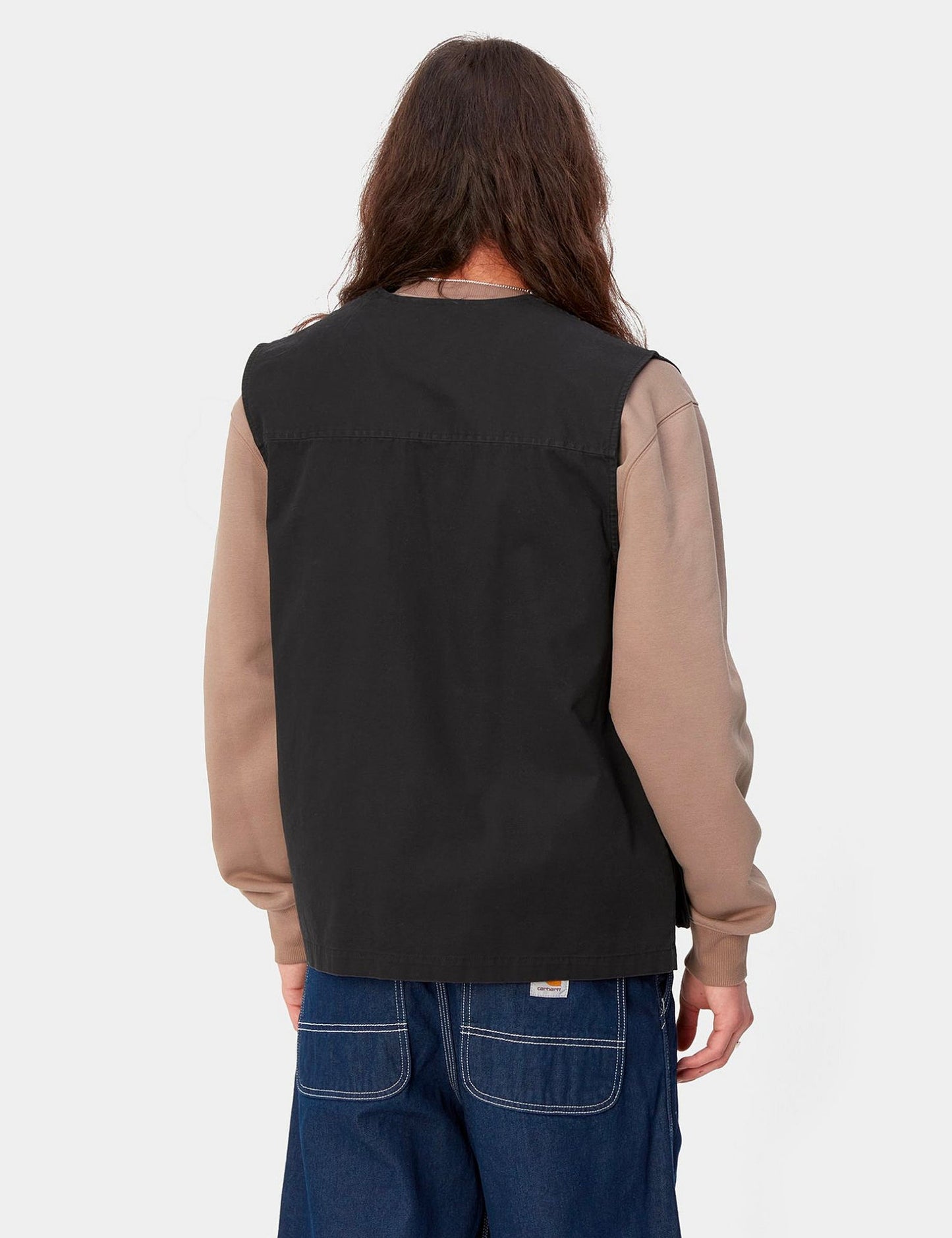 Gilet Unity - Noir délavé aux enzymes lourdes
