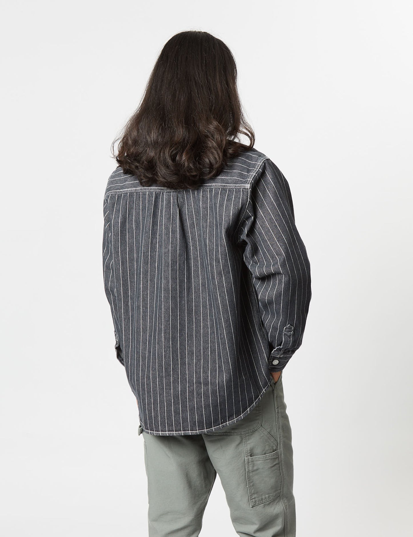 Surchemise Orlean Stripe (Popeline 100 % Coton) - Noir