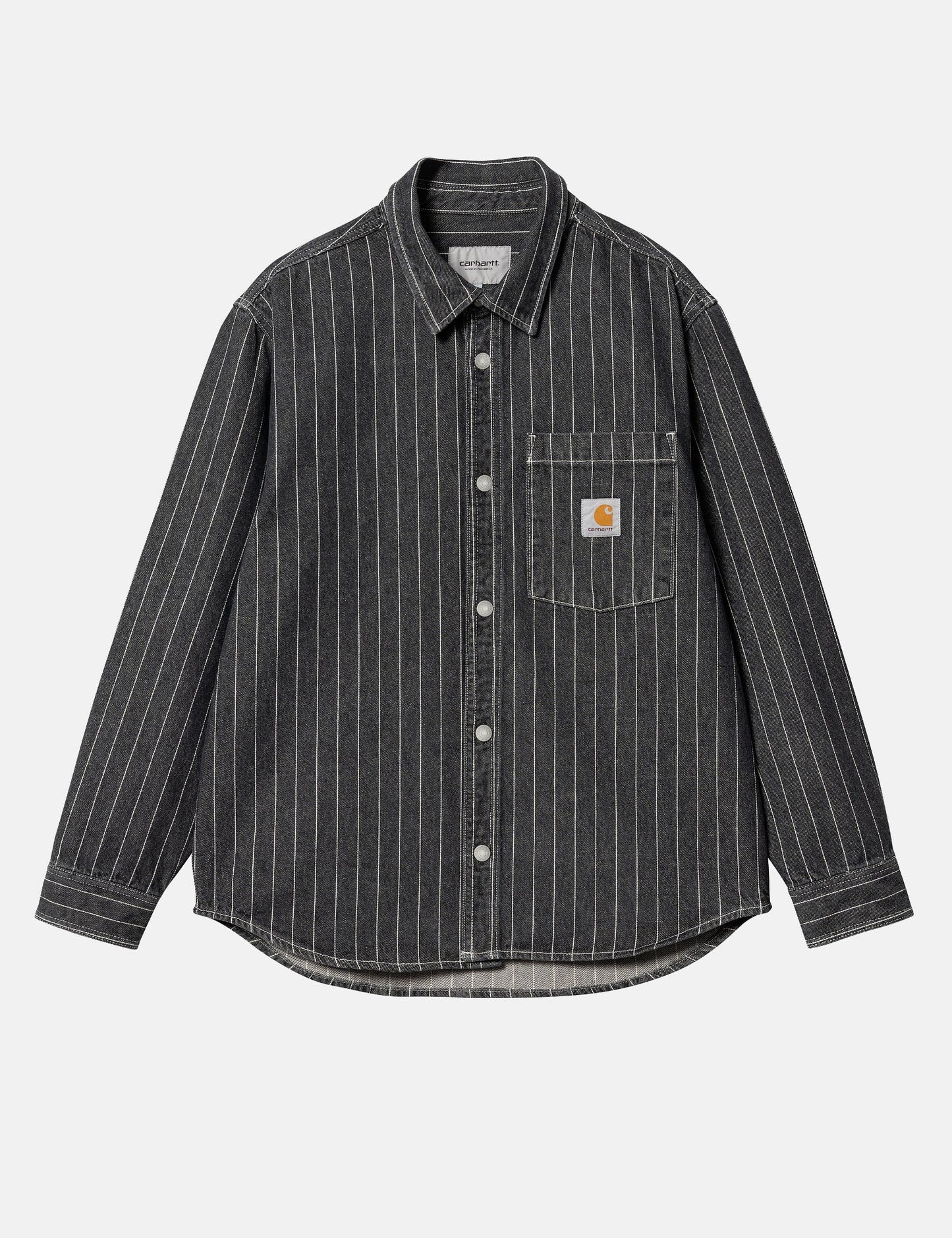 Surchemise Orlean Stripe (Popeline 100 % Coton) - Noir