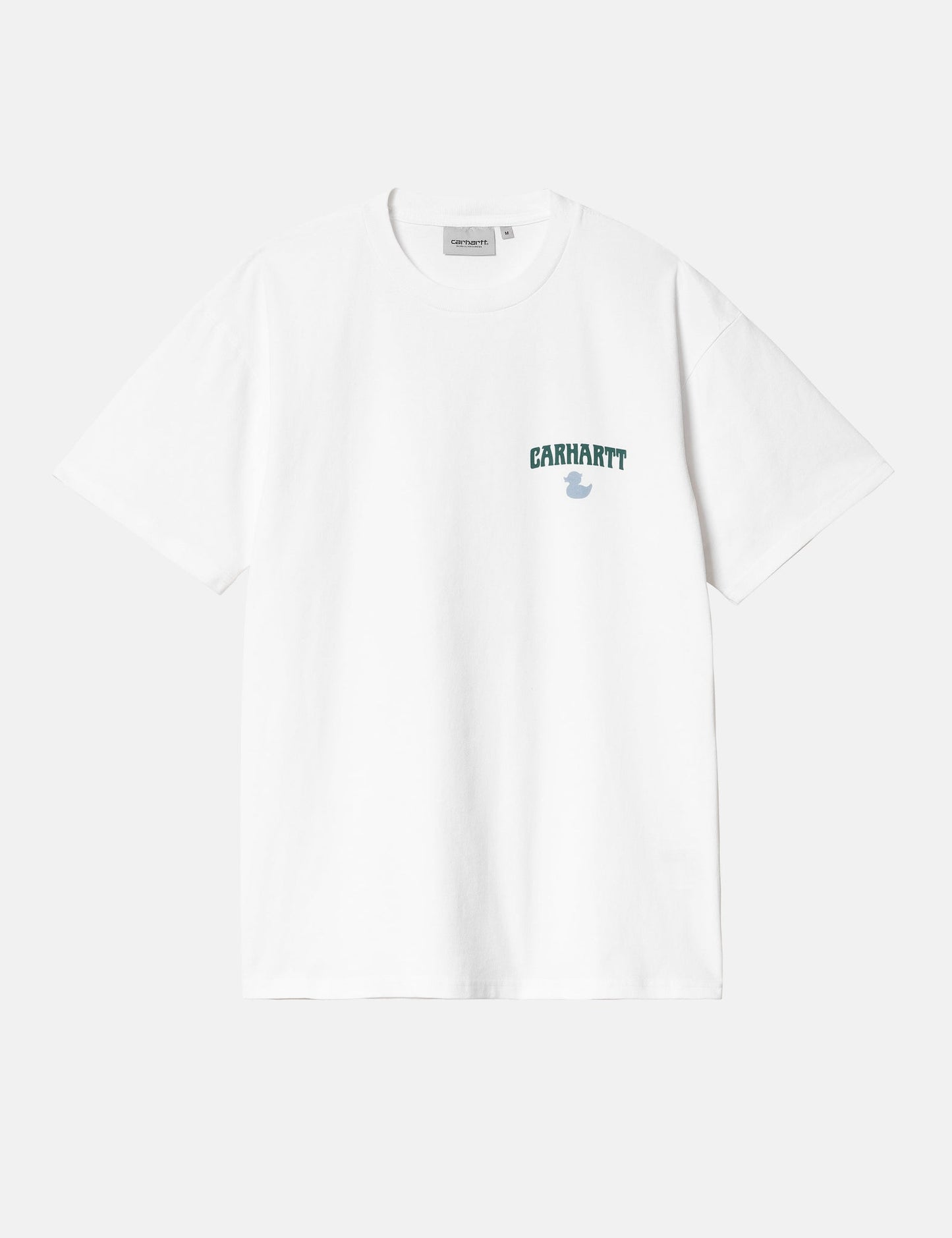 T-shirt Duckin' (Coupe ample) - Blanc teint en pièce