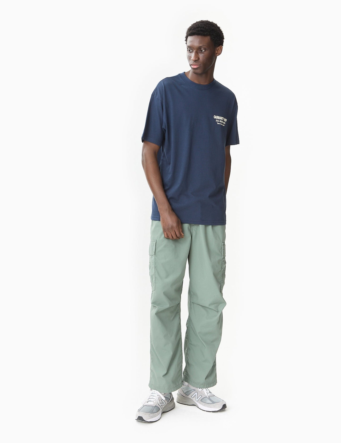 Pantalon Cargo Cole - Vert Park Rinsed