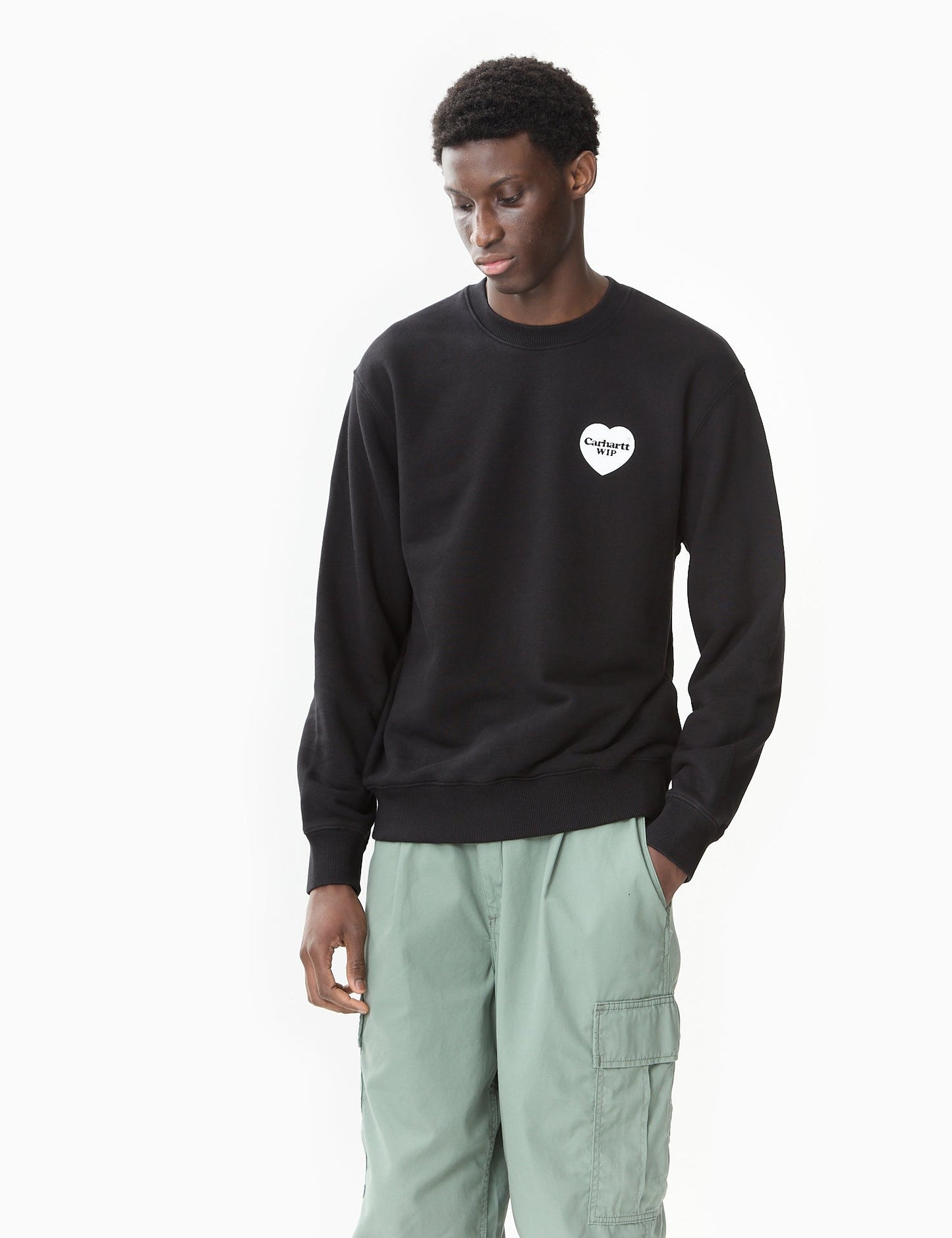 Sweat-shirt Bandana Cœur (ample) - Blanc